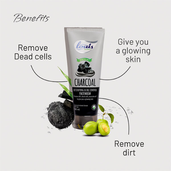 Charcoal Detoxifying & Oil Control Facewash