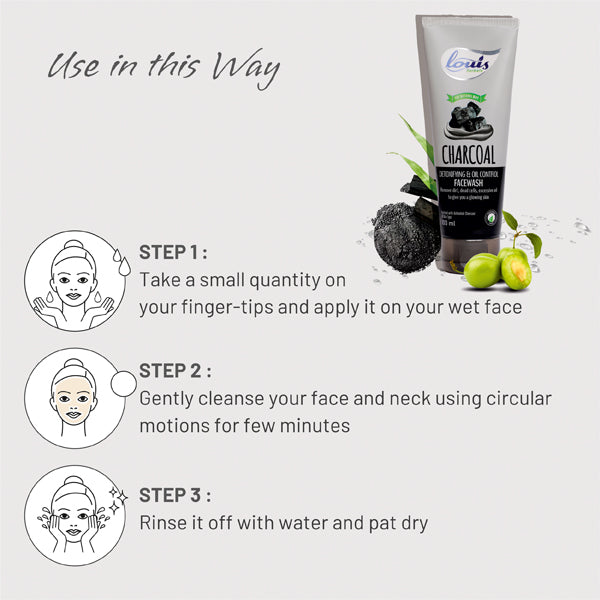 Charcoal Detoxifying & Oil Control Facewash