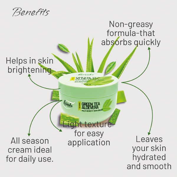 Green Tea Aloevera Multi Benefit Skin Cream