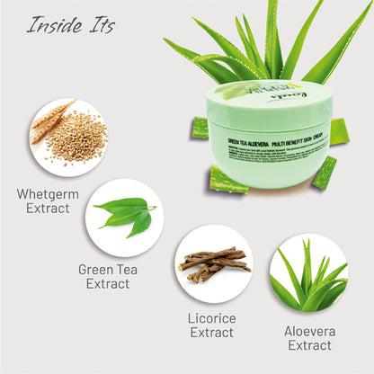 Green Tea Aloevera Multi Benefit Skin Cream