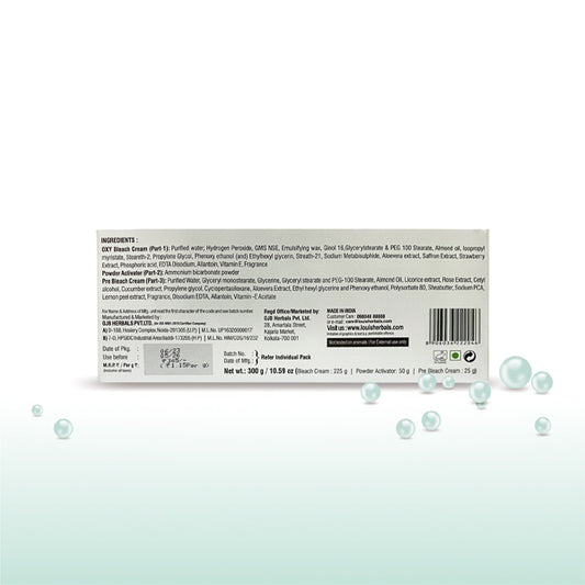 Louis Herbals Oxy Bleach Cream with Mulberry, Chamomile & Aloe Vera Extracts for Radiant Skin. Buy Online