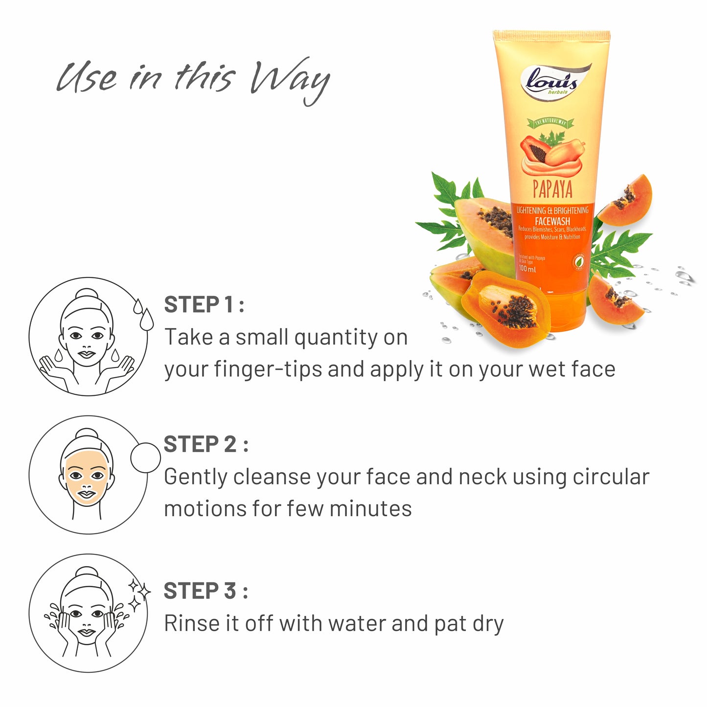 Papaya Lightening & Brightening Face Wash