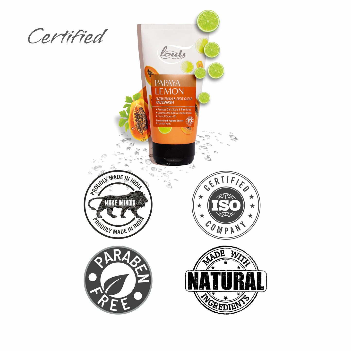 Papaya Lemon Antiblemish & Spot Clear Face Wash