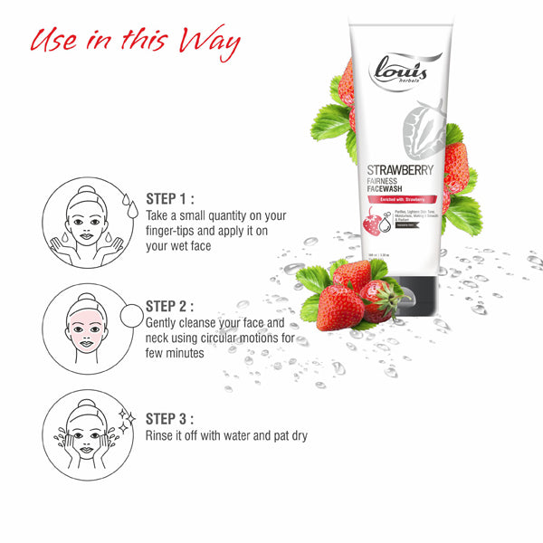Strawberry Fairness Facewash