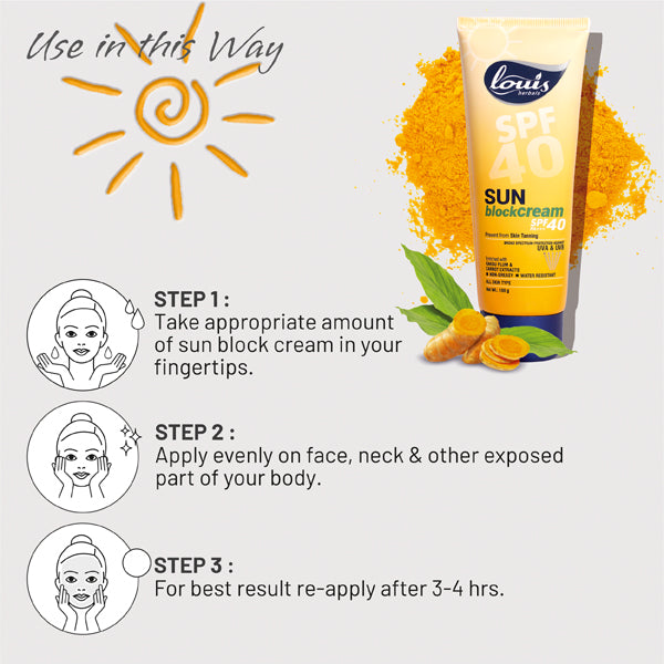 Sun Block Cream Spf 40