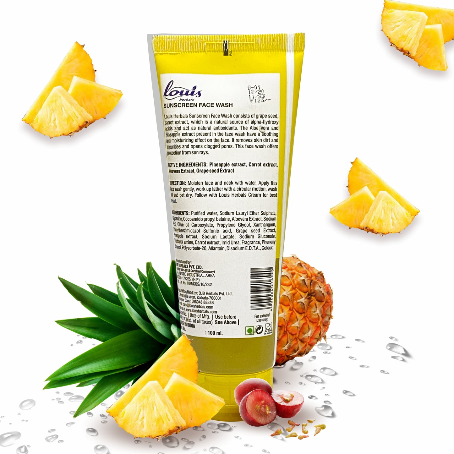 Louis Herbals Sunscreen UV Protecting Facewash