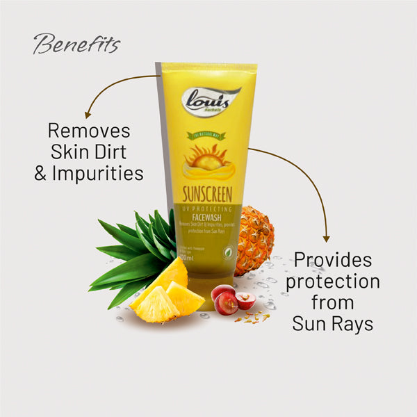 Louis Herbals Sunscreen UV Protecting Facewash