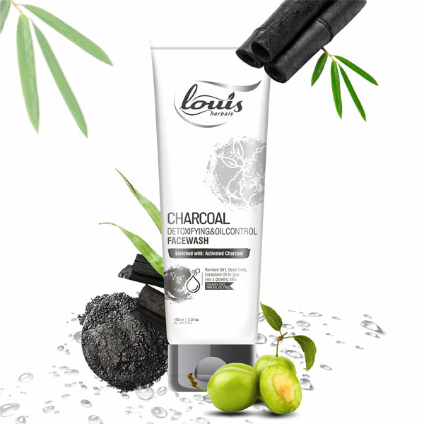 Charcoal Detoxifying & Oil Control Face Wash benefits – removes dirt, excess oil, dead skin cells and gives glowing skin