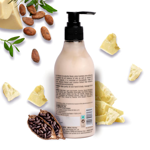 Cocoa Butter Skin Softening Body Lotion packaging – 300 ml bottle for daily skincare routine