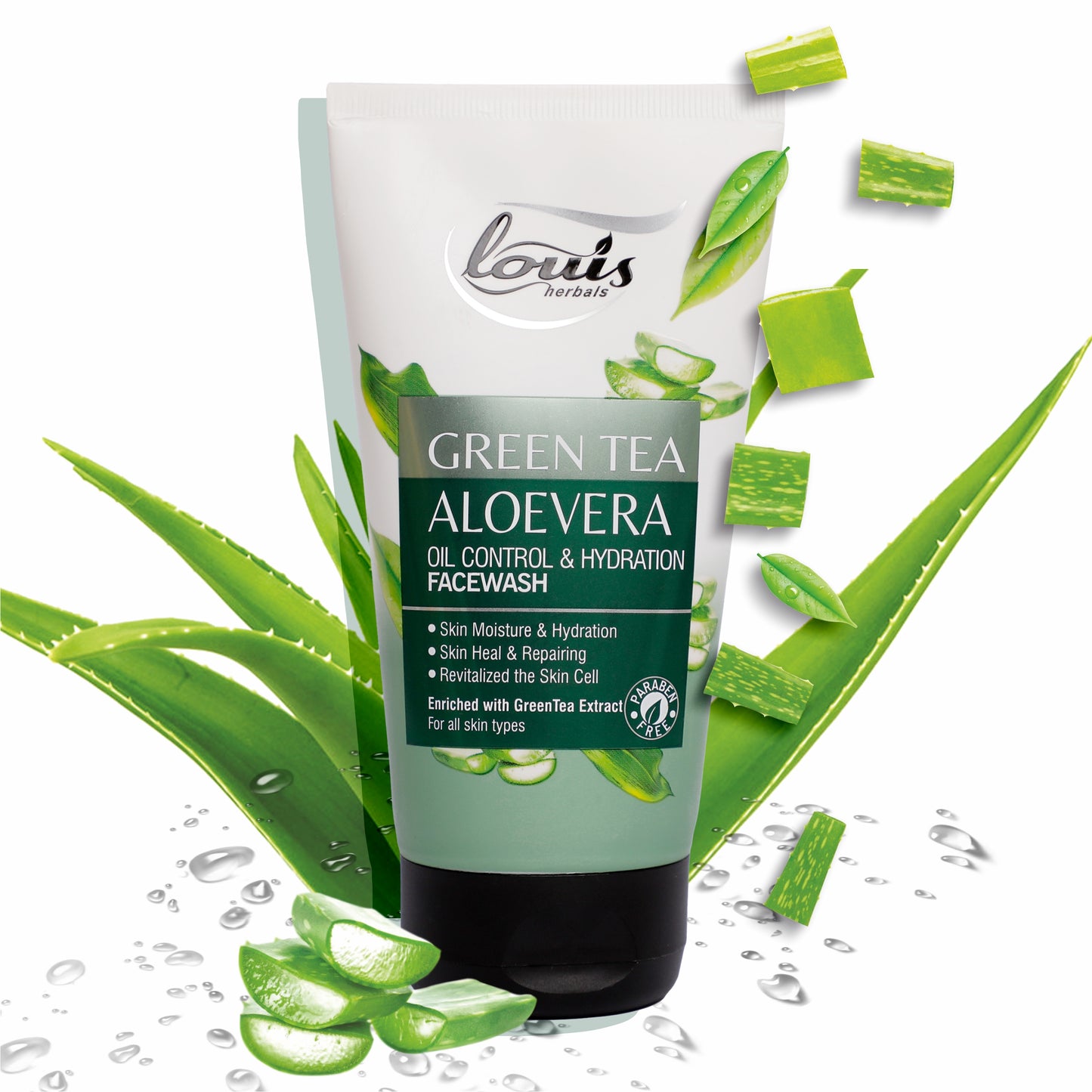 Green Tea Aloevera Oil Control & Hydration Facewash