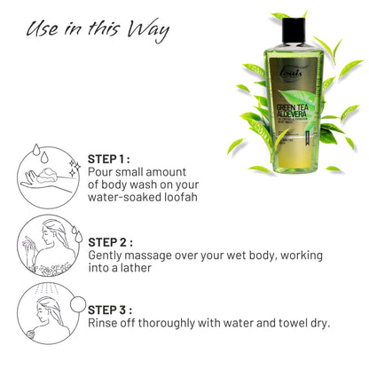 Green Tea Aloevera Oil Control And Hydration Body Wash