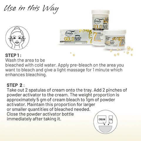 Louis Herbals Gold Beach Cream Using Instruction