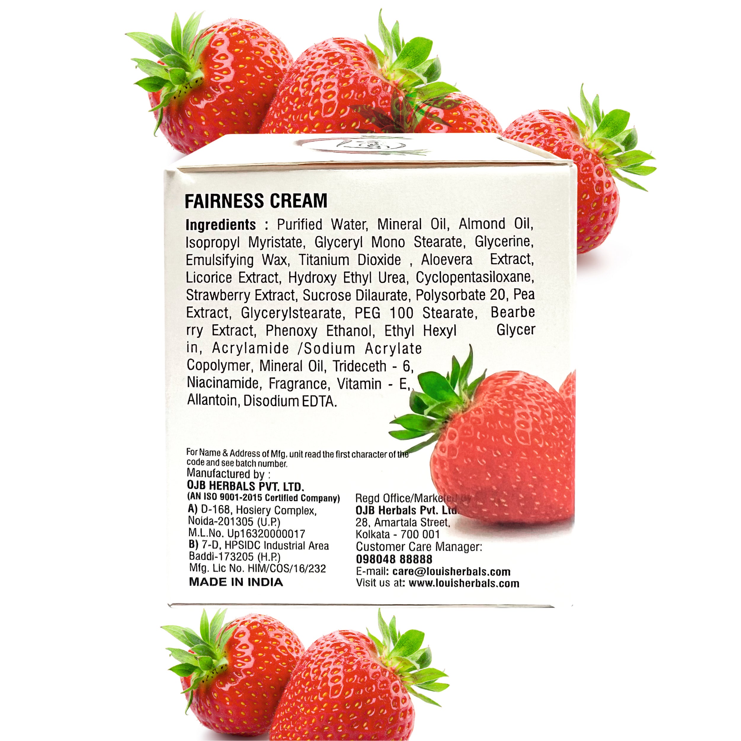 Louis Herbals Lightening & Brightening Cream showcasing its smooth, non-greasy texture for easy application