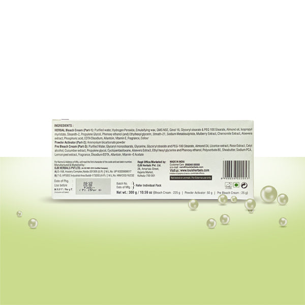 Herbal bleach cream for instant brightening, tan removal, and smooth skin by Louis Herbals
