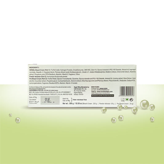 Herbal bleach cream for instant brightening, tan removal, and smooth skin by Louis Herbals
