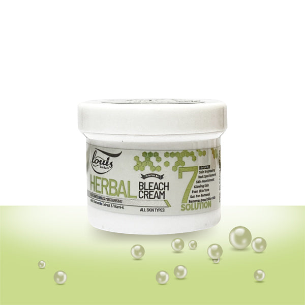Louis Herbals skin brightening bleach cream enriched with aloe vera and saffron for all skin types. Buy at Best Price