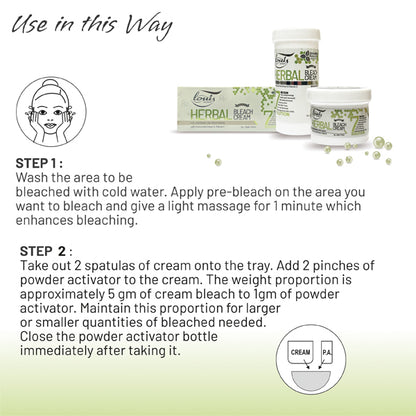Instructions for using Herbal Bleach Cream-Louis Herbals