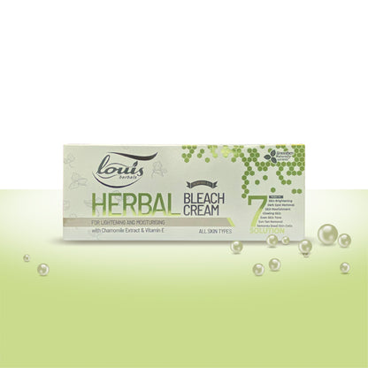 Louis Herbals Herbal Bleach Cream – natural fairness and glow with aloe vera, saffron, and strawberry extracts