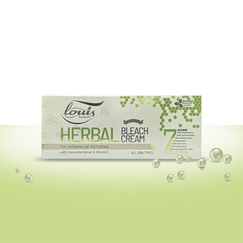 Louis Herbals Herbal Bleach Cream – natural fairness and glow with aloe vera, saffron, and strawberry extracts
