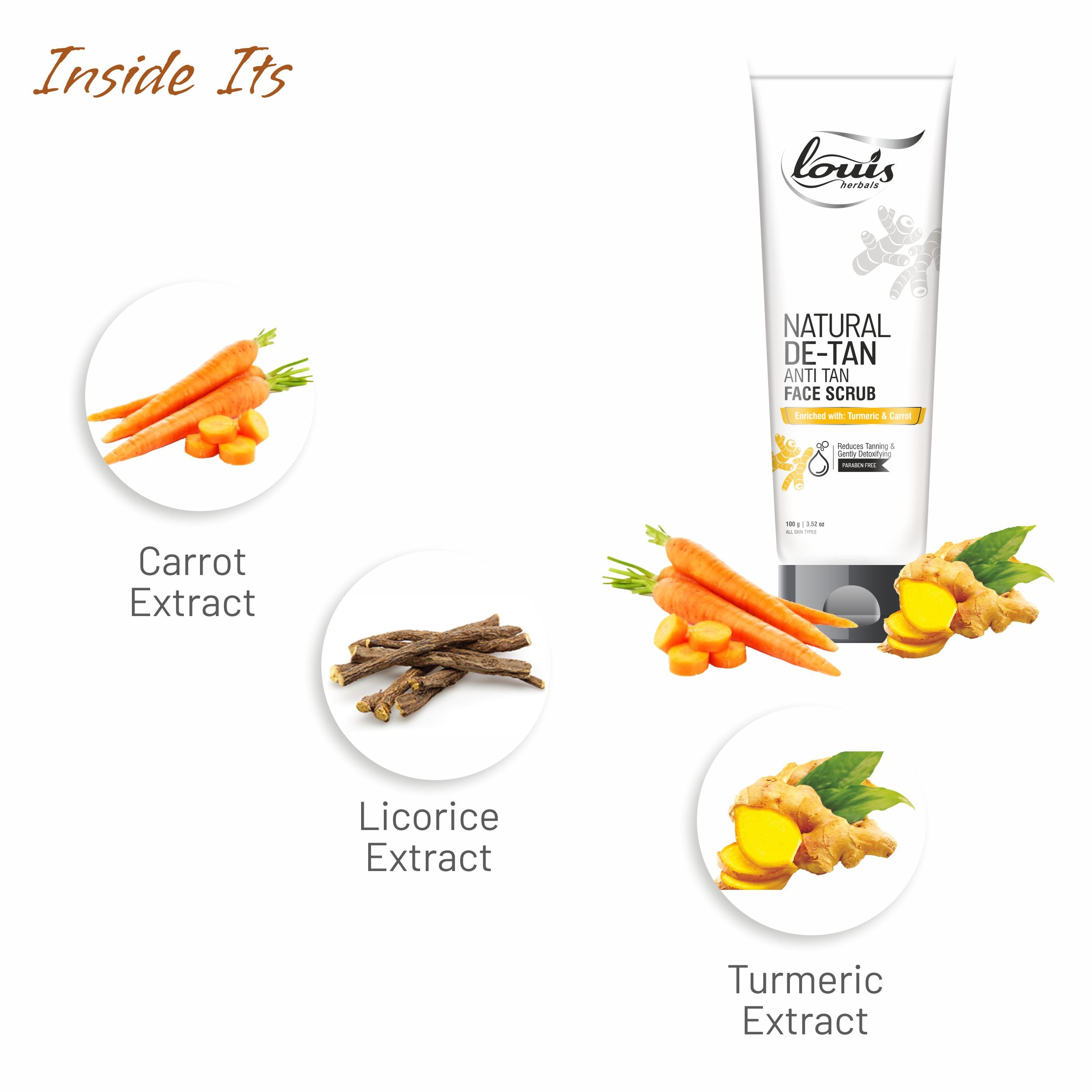 Louis Natural De-Tan Anti Tan Face Scrub Buy Online at Low Price