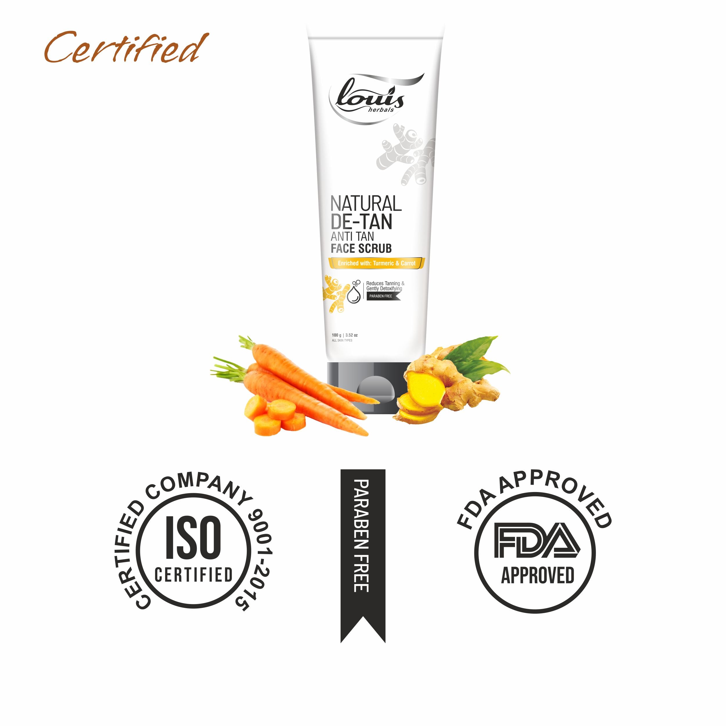Louis Natural De-Tan Anti Tan Face Scrub Buy Online At Best Price