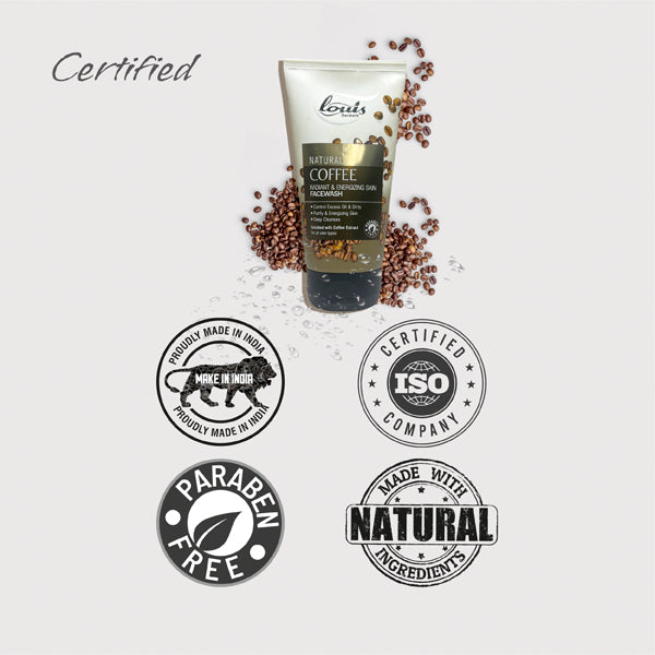 Louis Herbals Natural Coffee Radiant Energizing Face Wash - Rejuvenate Your  Skin with Natural Caffeine