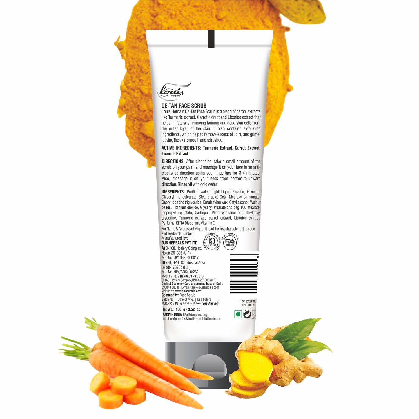 Facial scrub For De-tan - Louis Herbals