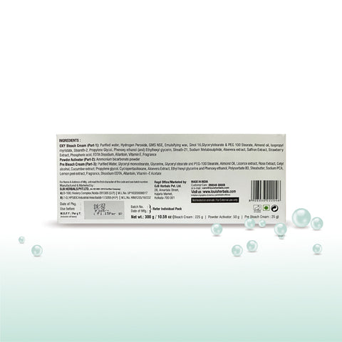 Louis Herbals Oxy Bleach Cream with Mulberry, Chamomile & Aloe Vera Extracts for Radiant Skin. Buy Online