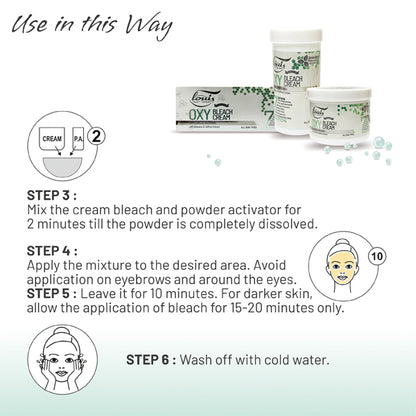 Louis Herbals Oxy Bleach Cream Usage Instructions for Best Results