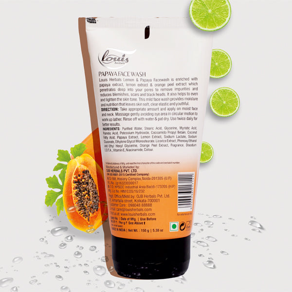 Papaya Lemon Antiblemish & Spot Clear Face Wash