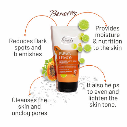 Papaya Lemon Antiblemish & Spot Clear Face Wash