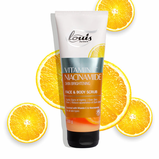 Vitamin-C Niacinamide Skin Brightening Face & Body Scrub