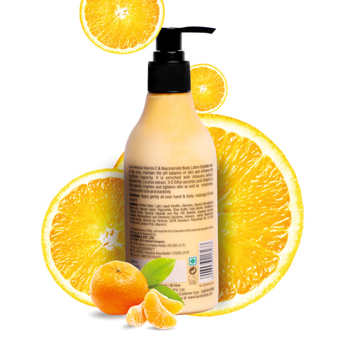 Vitamin C Niacinamide body lotion  – lightweight non-greasy moisturizing lotion for even-toned skin
