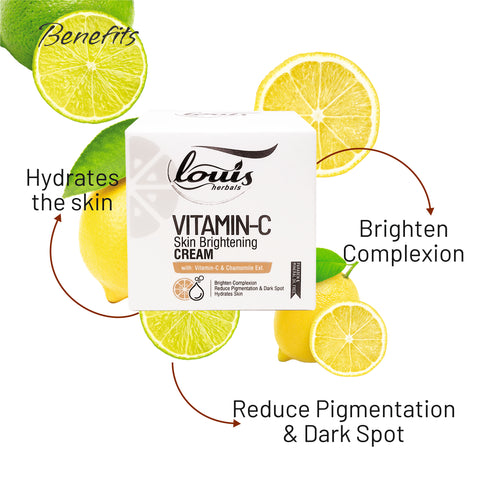 Louis Herbals Vitamin-C Skin Brightening Cream Brighten Skin Reduce Dark Spot